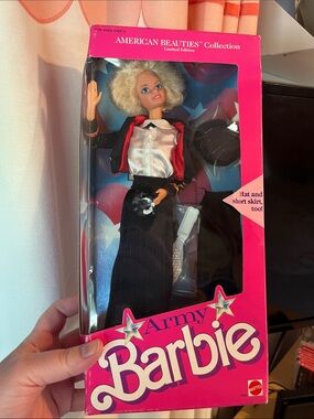 American Beauties Army Barbie Doll - Pink & Black 1989